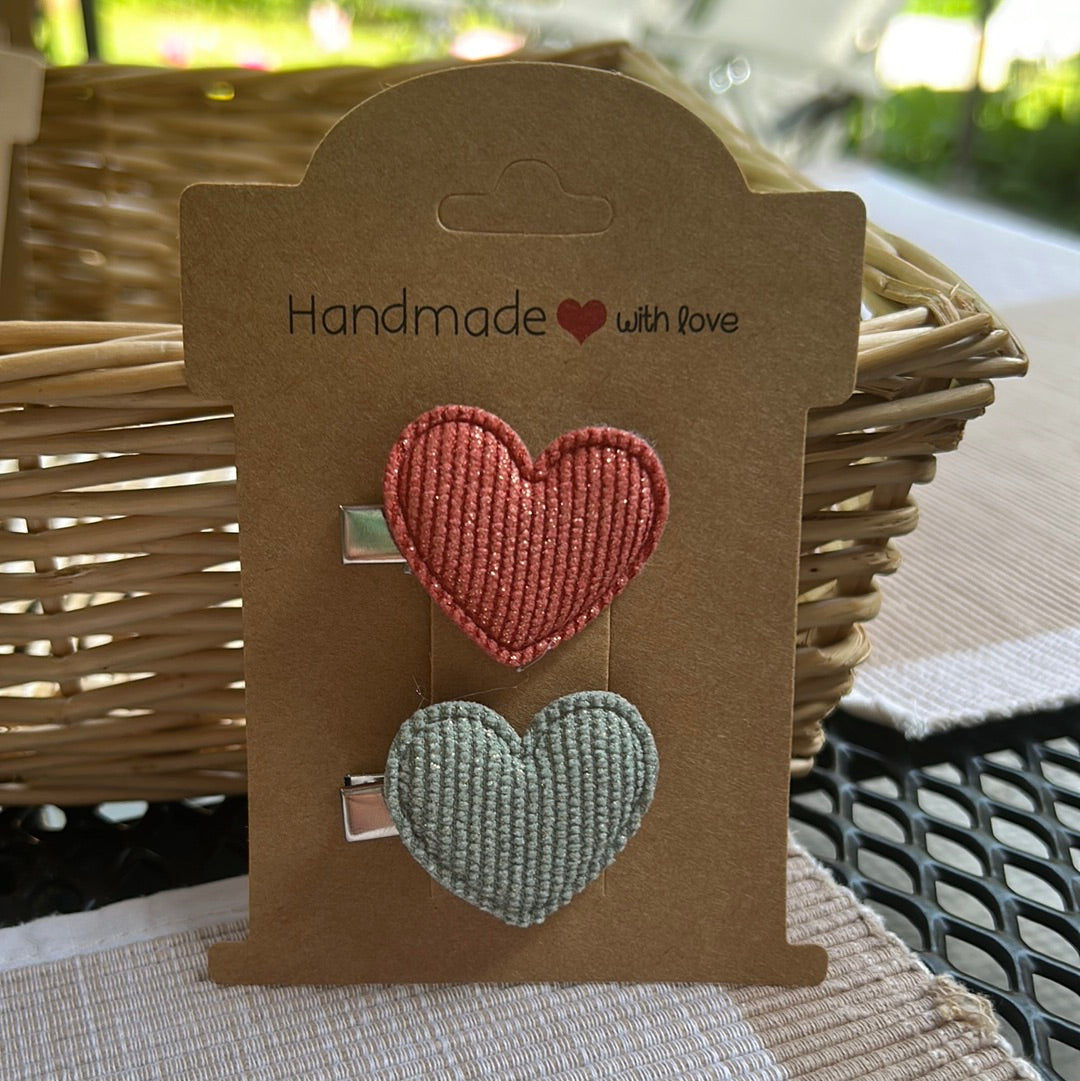 Clip hartje rood groen