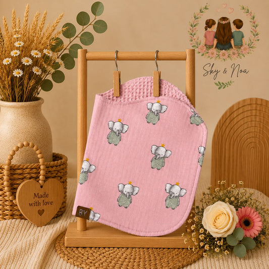 spuugdoek olifantjes roze