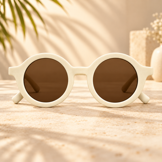 Sunny Little Eyes – Kinderzonnebril UV400 crème